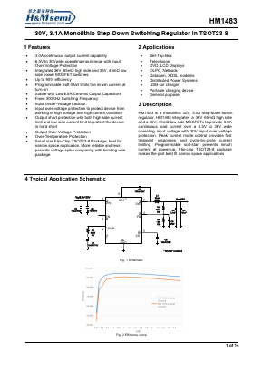 HM1483 Datasheet PDF Shenzhen Huazhimei Semiconductor Co., Ltd