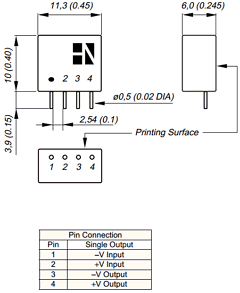SIM1-1205-SIL4 Datasheet PDF HN Electronic Components
