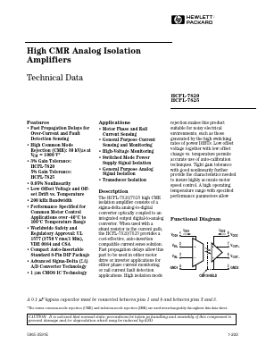 HCPL-7825 Datasheet PDF HP => Agilent Technologies