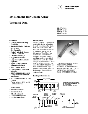 HLCP-J100 Datasheet PDF HP => Agilent Technologies