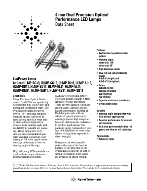 HLMP-RB11-EH000 Datasheet PDF HP => Agilent Technologies