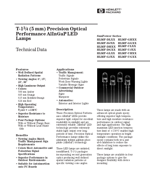 HLMP-DJ24 Datasheet PDF HP => Agilent Technologies