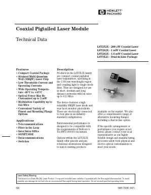 LST2525-S4-T-ST Datasheet PDF HP => Agilent Technologies