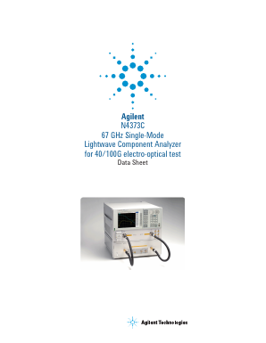 N4373C-101 Datasheet PDF HP => Agilent Technologies