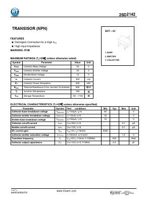 2SD2142 Datasheet PDF Shenzhen Jin Yu Semiconductor Co., Ltd. 