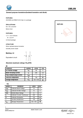 UML6N Datasheet PDF Shenzhen Jin Yu Semiconductor Co., Ltd. 