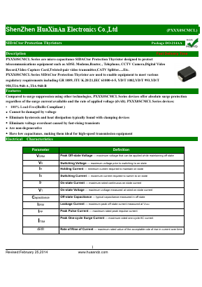 P2300SCMCL Datasheet PDF HuaXinAn Electronics CO.,LTD