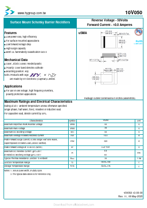 10V050 Datasheet PDF HY ELECTRONIC CORP.