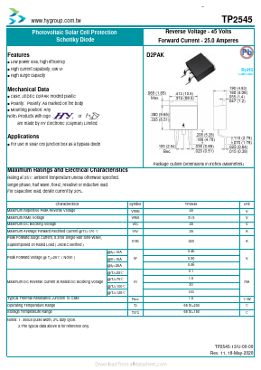 TP2545 Datasheet PDF HY ELECTRONIC CORP.