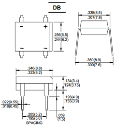 DB207 Datasheet PDF HY ELECTRONIC CORP.