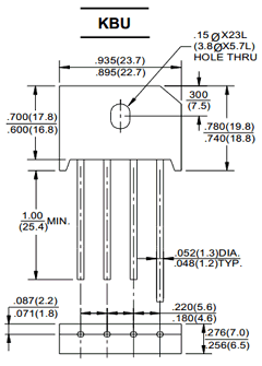 KBU806AG Datasheet PDF HY ELECTRONIC CORP.