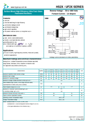 UF2K Datasheet PDF HY ELECTRONIC CORP.