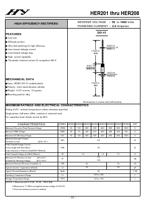 HER201_ Datasheet PDF HY ELECTRONIC CORP.