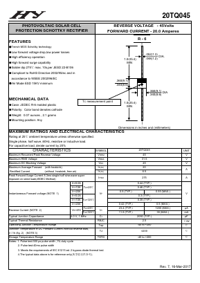 20TQ045 Datasheet PDF HY ELECTRONIC CORP.