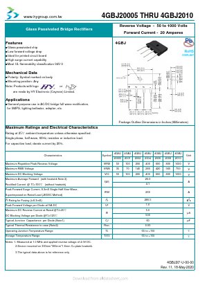 4GBJ2006 Datasheet PDF HY ELECTRONIC CORP.
