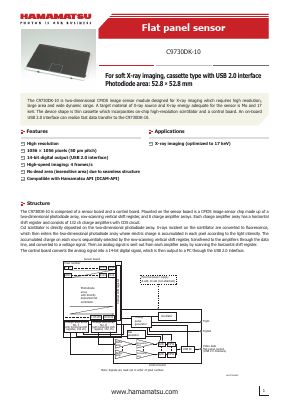 C9730DK-10 Datasheet PDF Hamamatsu Photonics