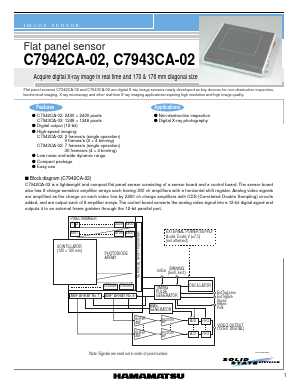 C7942CA-02 Datasheet PDF Hamamatsu Photonics