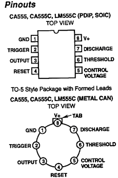 555 Datasheet PDF Harris Semiconductor