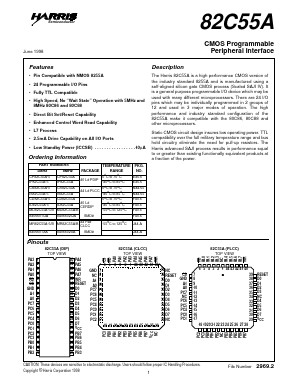 CD82C55A-5 Datasheet PDF Harris Semiconductor
