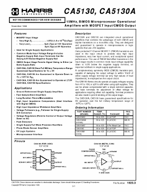 CA5130A Datasheet PDF Harris Semiconductor
