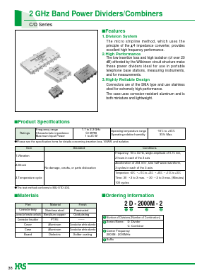 2C-2000M-1 Datasheet PDF HIROSE ELECTRIC