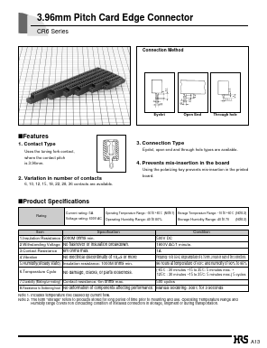 CR6-10S-3.96E Datasheet PDF HIROSE ELECTRIC