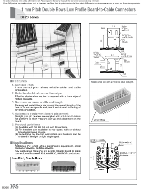 DF20F-50DP-1V56 Datasheet PDF HIROSE ELECTRIC
