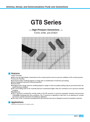GT8-2428SCF Datasheet PDF HIROSE ELECTRIC