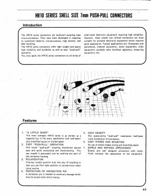 HR10-7P-4PA Datasheet PDF HIROSE ELECTRIC