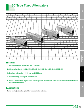 HSC-AT11K-A10 Datasheet PDF HIROSE ELECTRIC