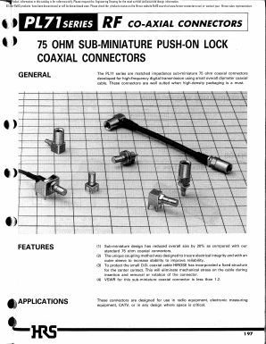 PL71-R Datasheet PDF HIROSE ELECTRIC