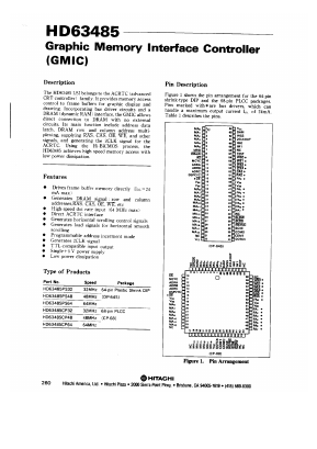 HD63485 Datasheet PDF Hitachi -> Renesas Electronics