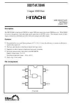 HD74UH08 Datasheet PDF Hitachi -> Renesas Electronics