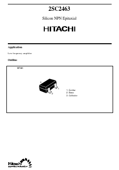 2SC2463 Datasheet PDF Hitachi -> Renesas Electronics