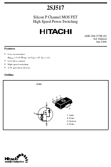 2SJ517 Datasheet PDF Hitachi -> Renesas Electronics