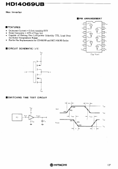 4069UB Datasheet PDF Hitachi -> Renesas Electronics