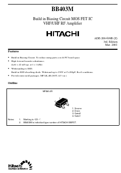 BB403 Datasheet PDF Hitachi -> Renesas Electronics