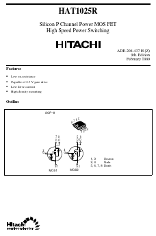 HAT1025R Datasheet PDF Hitachi -> Renesas Electronics