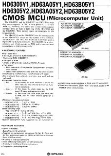 HD6305Y1F Datasheet PDF Hitachi -> Renesas Electronics