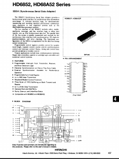 HD68A52P Datasheet PDF Hitachi -> Renesas Electronics