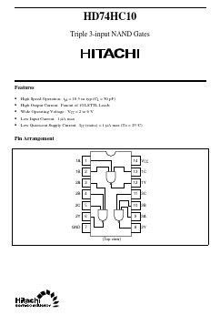 HD74HC107 Datasheet PDF Hitachi -> Renesas Electronics