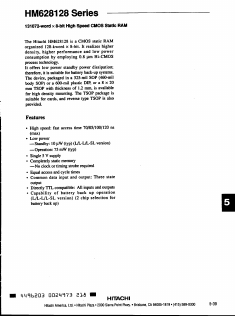HM628128R-12 Datasheet PDF Hitachi -> Renesas Electronics