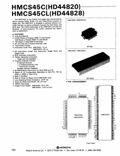 HMCS45C Datasheet PDF Hitachi -> Renesas Electronics
