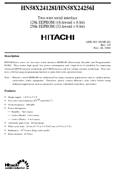 HN58X24128FPI Datasheet PDF Hitachi -> Renesas Electronics