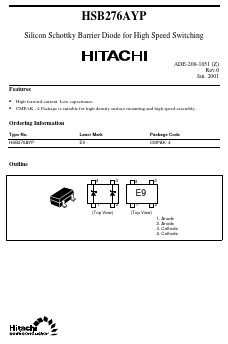 HSB276AYP Datasheet PDF Hitachi -> Renesas Electronics