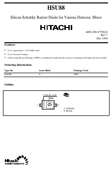 HSU88 Datasheet PDF Hitachi -> Renesas Electronics