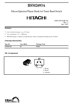 HSM2693A Datasheet PDF Hitachi -> Renesas Electronics