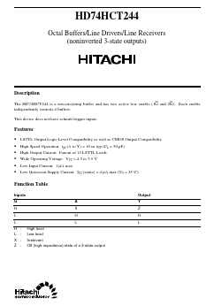 HD74HCT244 Datasheet PDF Hitachi -> Renesas Electronics