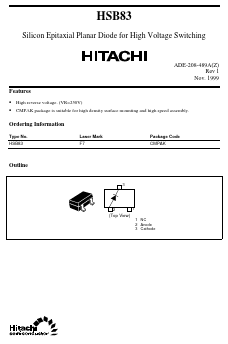 HSB83 Datasheet PDF Hitachi -> Renesas Electronics