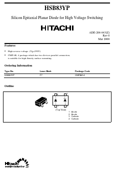 HSB83YP Datasheet PDF Hitachi -> Renesas Electronics